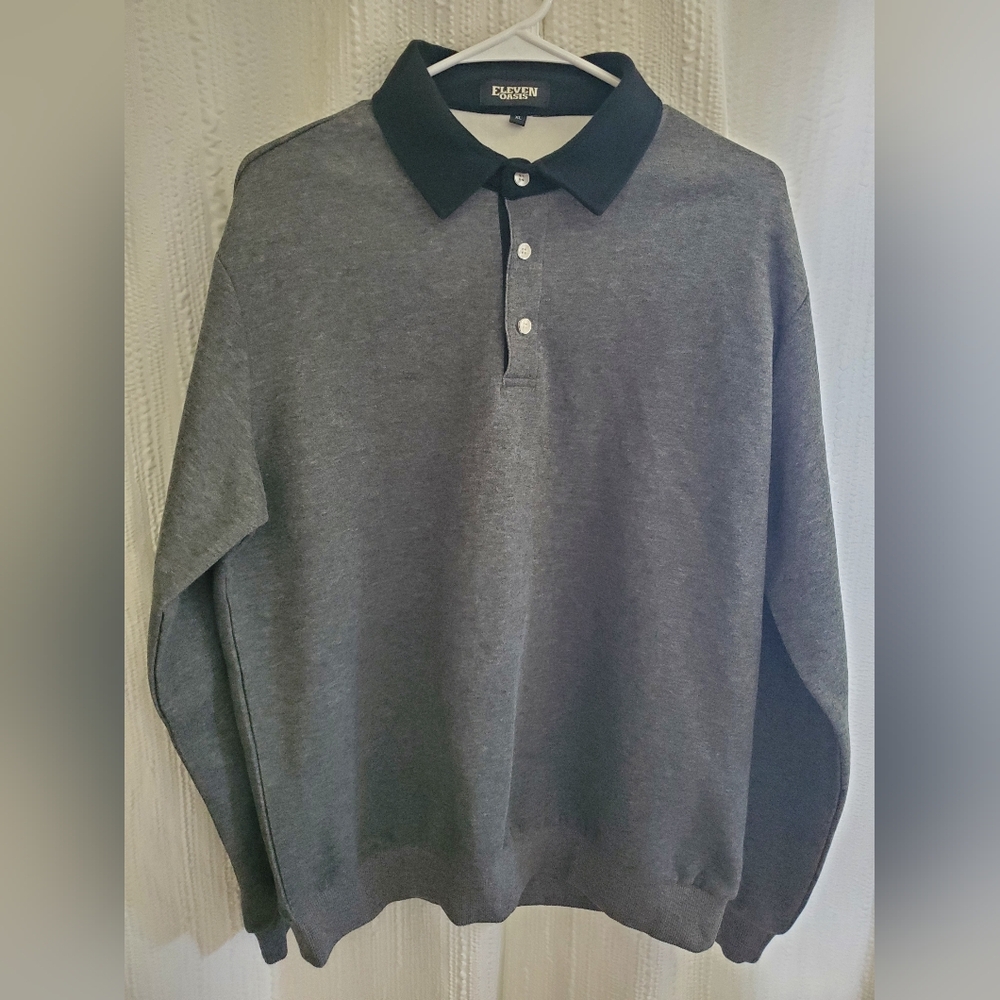 Mens Eleven XL Classic Gray Crewneck Sweater Stranger Things Style